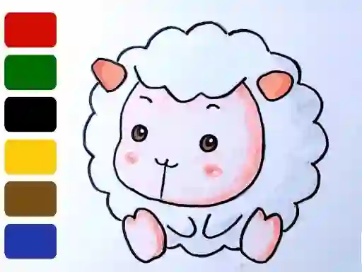 Jeu Baby sheep ColoringBook en ligne