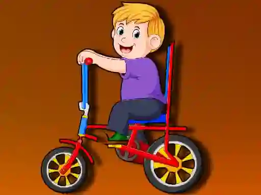 Jeu Cartoon Bike Jigsaw en ligne