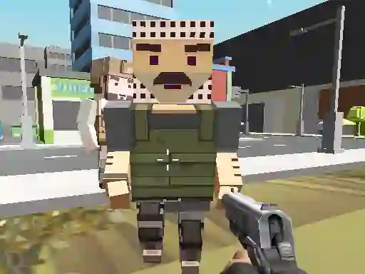 Jeu Block Pixel Cop: Gun Craft In Robbers World en ligne