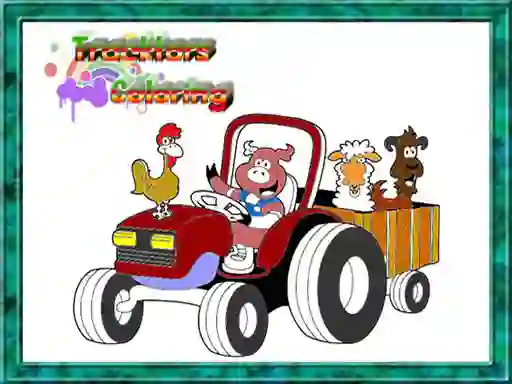 Jeu Tractor Coloring Pages en ligne