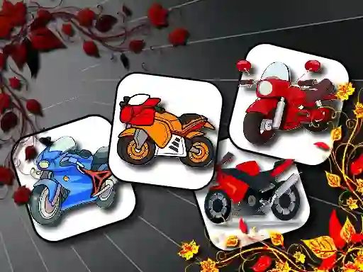 Jeu Cartoon Motorbikes Memory en ligne