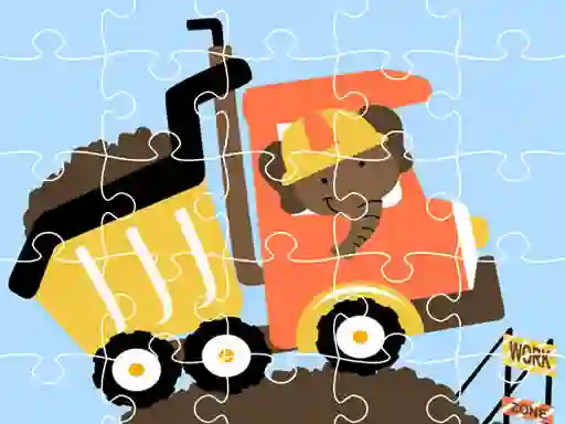 Jeu Dumper Trucks Jigsaw en ligne