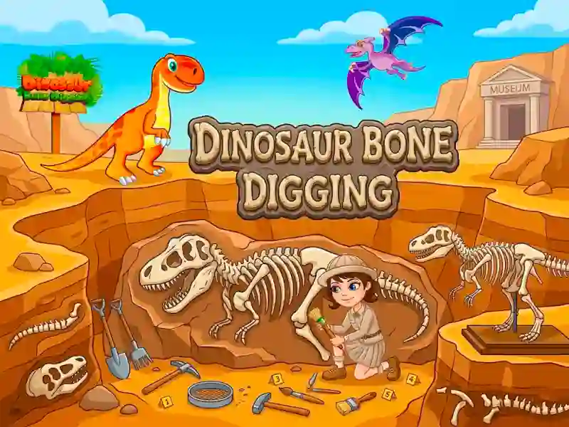 Jeu Dinosaur Bone Digging en ligne