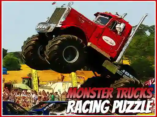 Jeu Monster Trucks Racing Puzzle en ligne