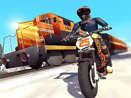 Jeu Trail Bike vs Train Race en ligne