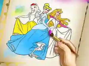 Jeu Princesses Coloring Book en ligne