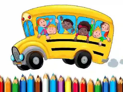 Jeu School Bus Coloring Book en ligne