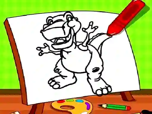 Jeu Easy Kids Coloring Dinosaur en ligne