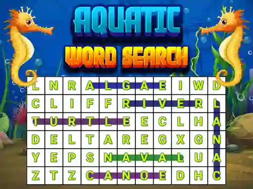 Jeu Aquatic Word Search en ligne