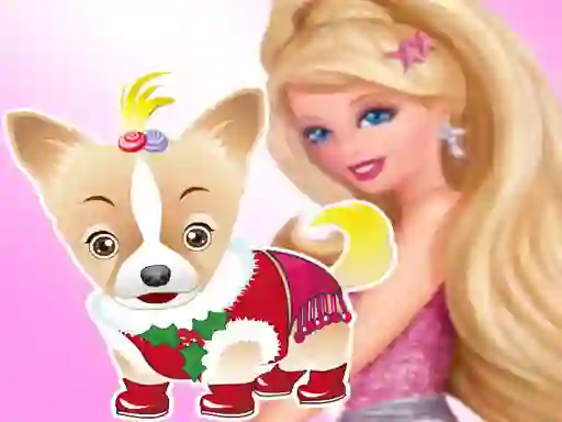 Jeu Barbie's Dog Dressup en ligne