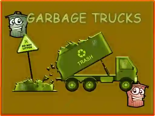Jeu Garbage Trucks Hidden Trash Can en ligne