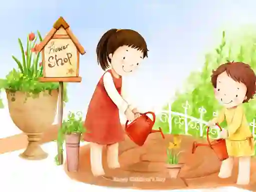 Jeu Cartoon Childrens Day Puzzle en ligne