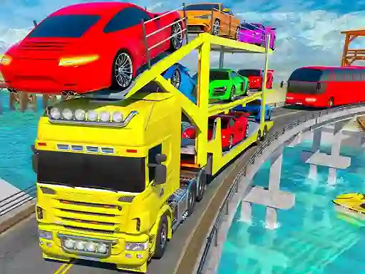 Jeu Crazy Mega Car Transport Truck Game en ligne