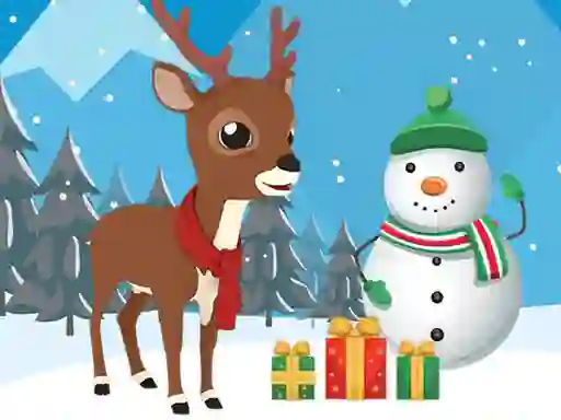 Jeu Christmas Deer Jigsaw en ligne