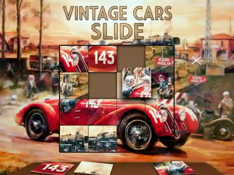 Jeu Vintage Cars Slide en ligne