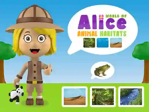 Jeu World of Alice Animal Habitats en ligne