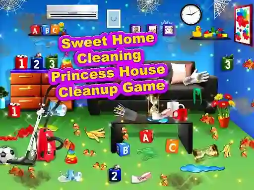 Jeu Sweet Home Cleaning: Princess House Cleanup Game en ligne