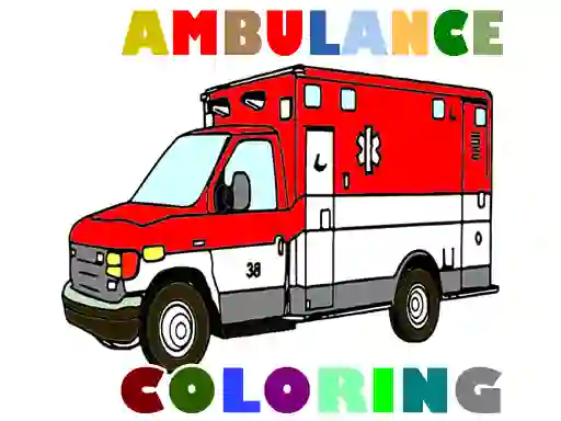 Jeu Ambulance Trucks Coloring Pages en ligne