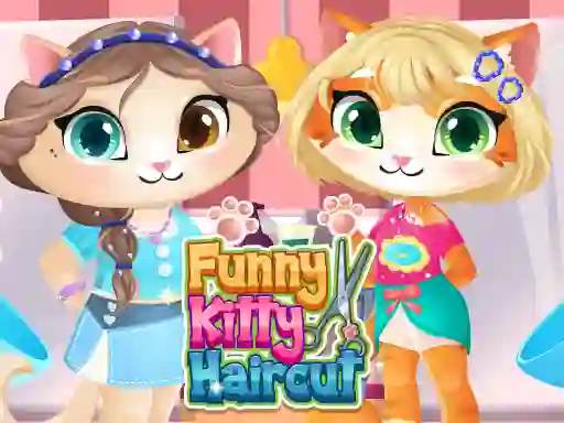 Jeu Funny Kitty Haircut en ligne