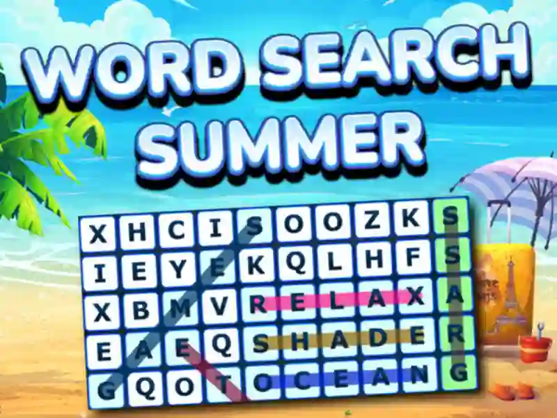 Jeu Word Search Summer en ligne