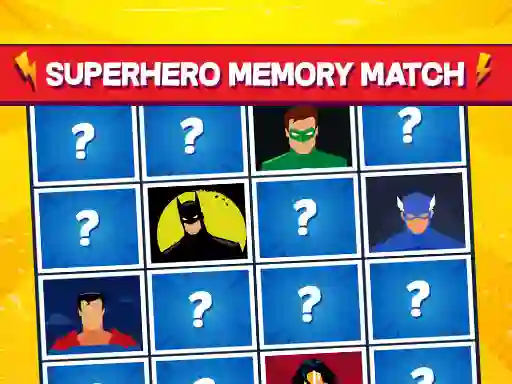 Jeu Superhero Memory Match en ligne
