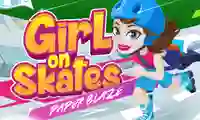 Jeu Girl on Skates Paper Blaze en ligne