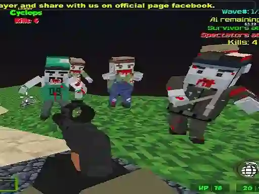 Jeu Blocky Combat SWAT Zombie Survival en ligne