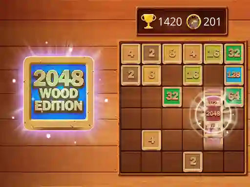 Jeu 2048 Wooden Edition en ligne