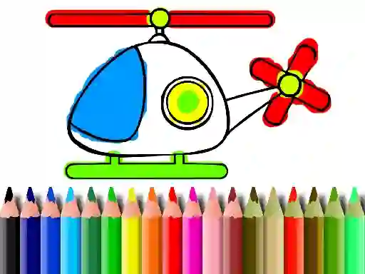 Jeu Back To School Helicopter Coloring en ligne