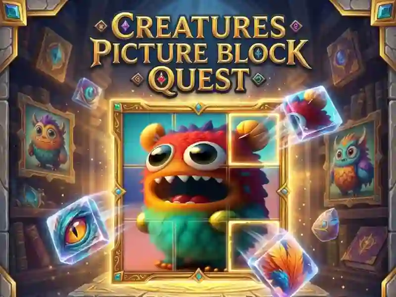 Jeu Creatures Picture Block Quest en ligne