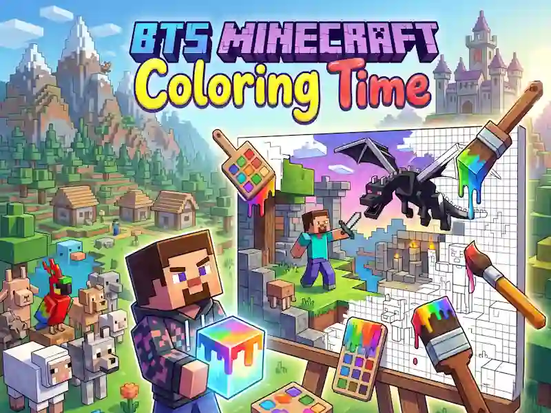 Jeu BTS Minecraft Coloring Time en ligne