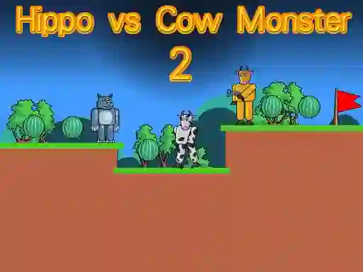 Jeu Hippo vs Cow Monster 2 en ligne