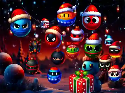 Jeu Christmas Rush : Red and Friend Balls en ligne