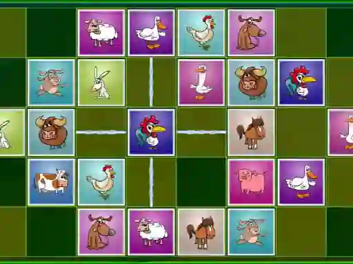 Jeu Farm animals matching puzzles en ligne