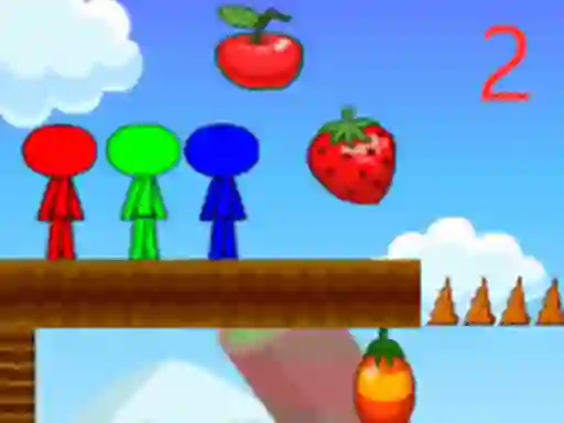 Jeu Stickman Bros In Fruit Island 2 en ligne