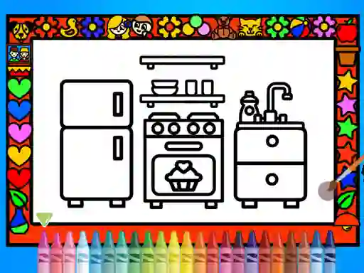 Jeu Color and Decorate Rooms en ligne