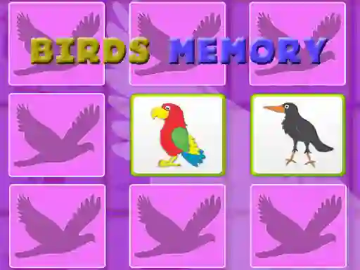 Jeu Kids Memory With Birds en ligne