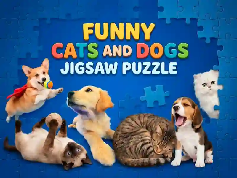Jeu Funny Cats And Dogs Jigsaw Puzzle en ligne