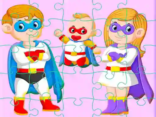 Jeu Super Hero Family Jigsaw en ligne