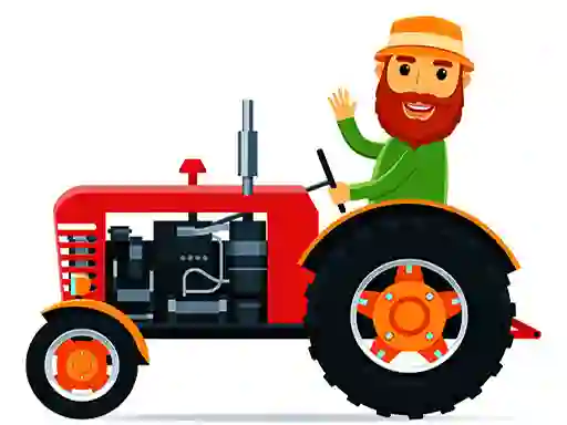 Jeu Cartoon Farm Traktors en ligne