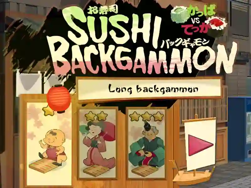 Jeu Sushi Backgammon en ligne