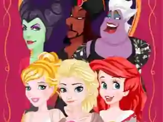 Jeu Princess vs Villain Face Swap en ligne