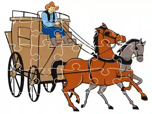 Jeu Wagons Jigsaw en ligne