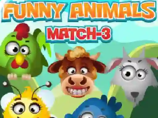 Jeu Funny Animals Match 3 en ligne