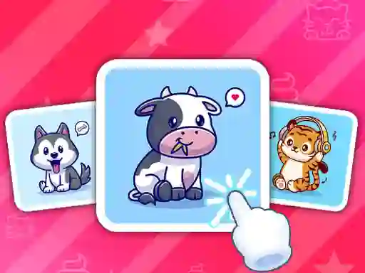 Jeu Cute Animal Cards en ligne