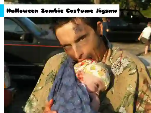 Jeu Halloween Zombie Costume Jigsaw en ligne