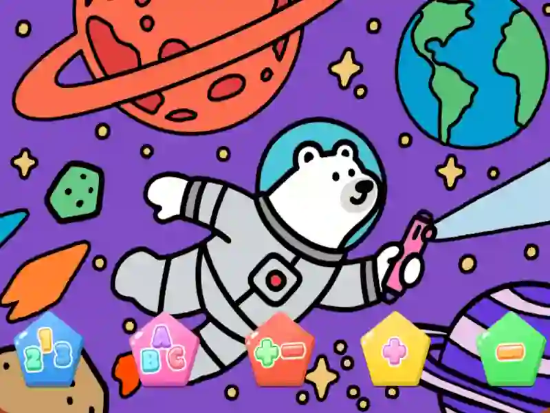 Jeu Color By Code Space Bear en ligne