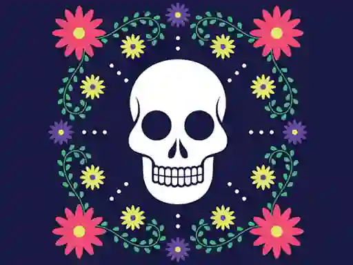 Jeu Colorful Skull Jigsaw en ligne