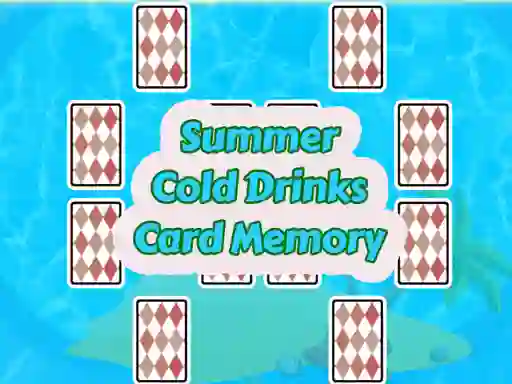 Jeu Summer Cold Drinks Card Memory en ligne