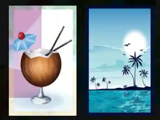 Jeu Beach Cocktails Memory en ligne